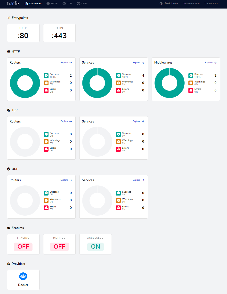 Traefik Dashboard 1